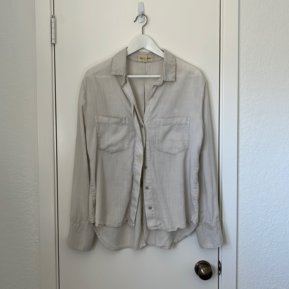 Anthropologie/Cloth & Stone Linen-like Button Down